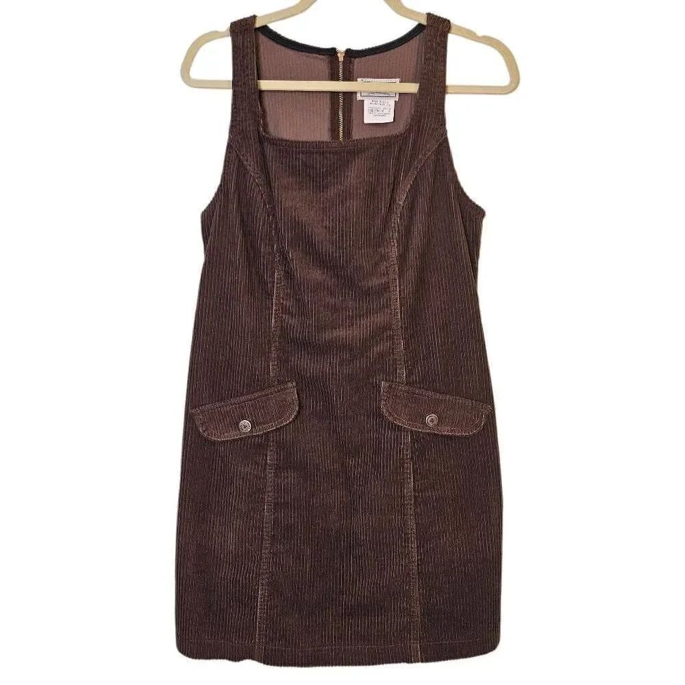 Arizona Y2K brown corduroy jumper/dress. Size 9.